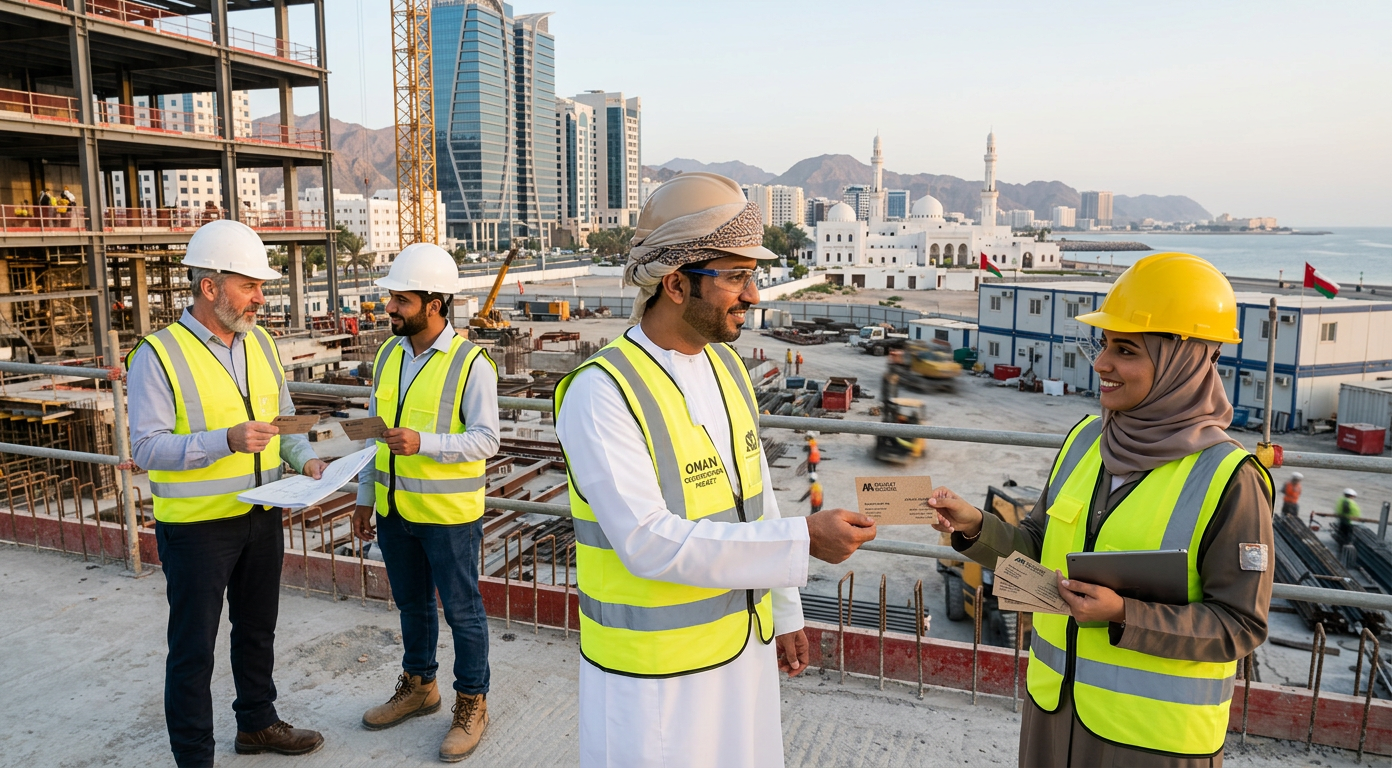 Business Cards for Construction Companies in Oman