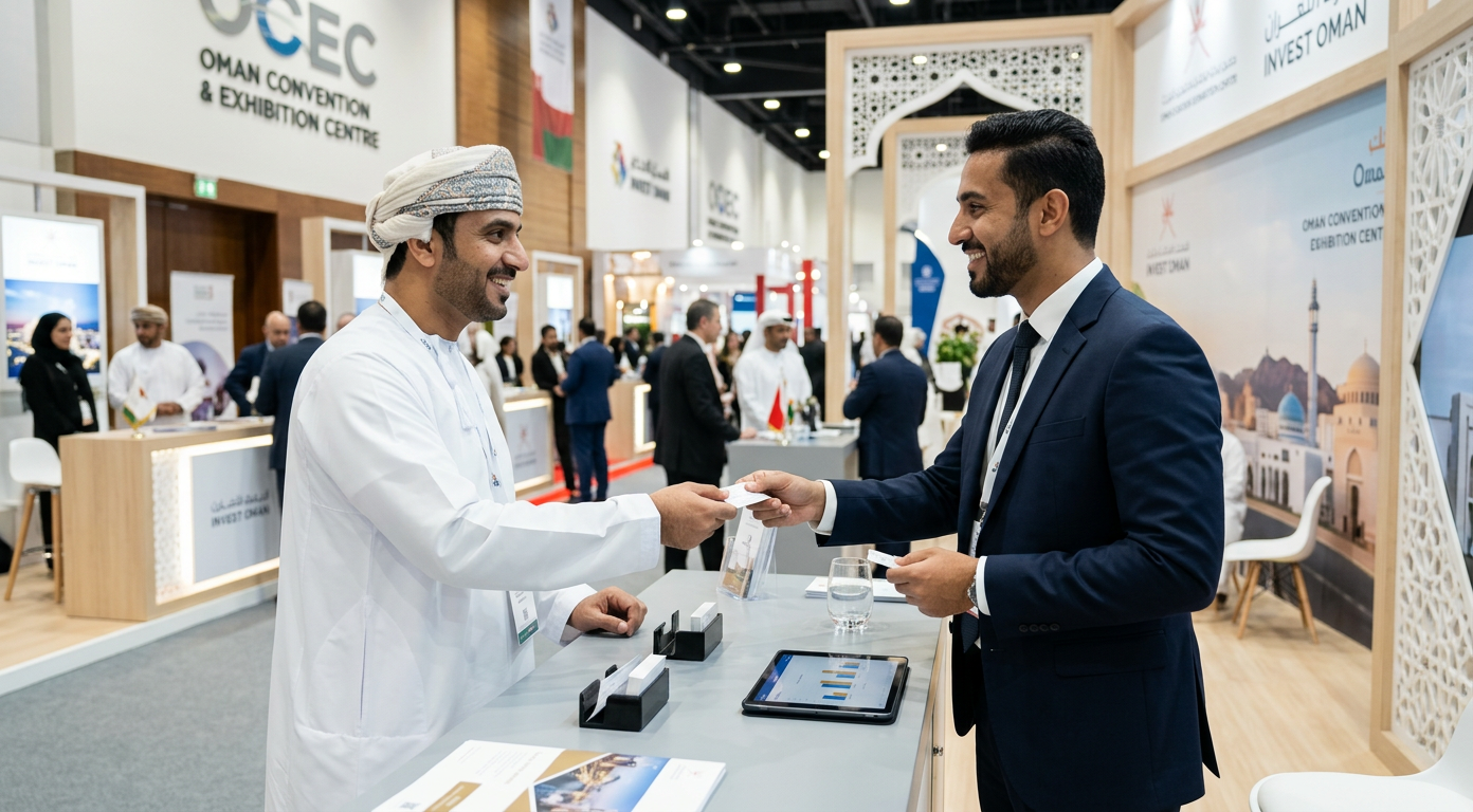 How to Use Business Cards at Exhibitions and Trade Shows in Oman