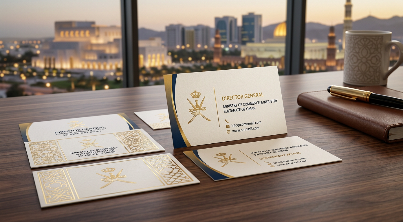 Business Cards for Government and Public Sector in Oman