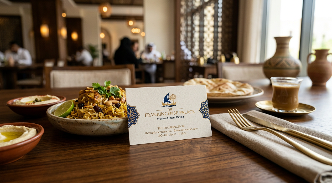 Business Cards for Restaurants and Cafés in Oman