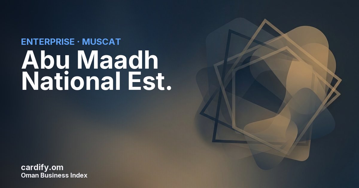Abu Maadh National Est., Other in Muscat, Oman