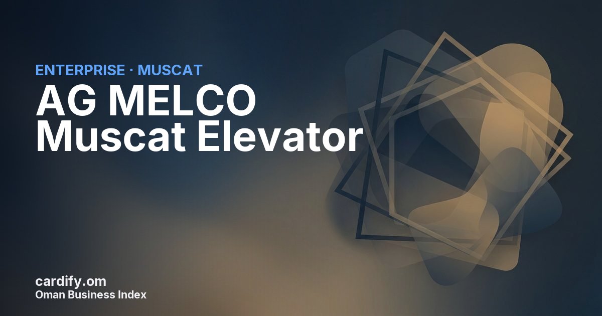 AG MELCO Muscat Elevator, Other in Muscat, Oman