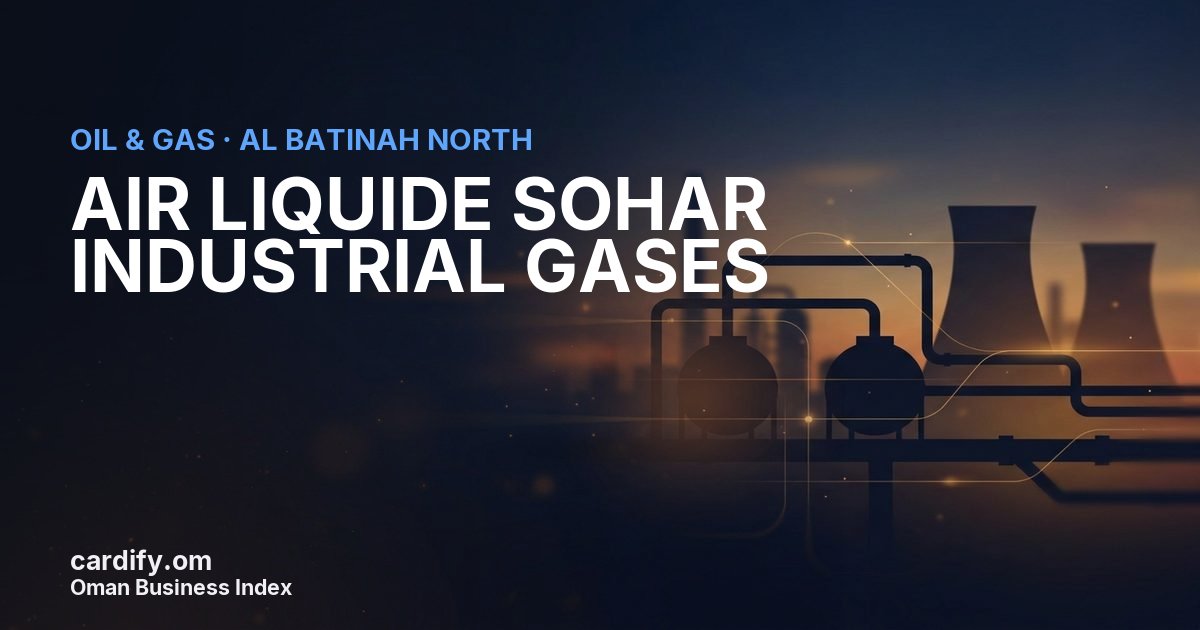 AIR LIQUIDE SOHAR INDUSTRIAL GASES L.L.C., Oil & Gas in Al Batinah North, Oman