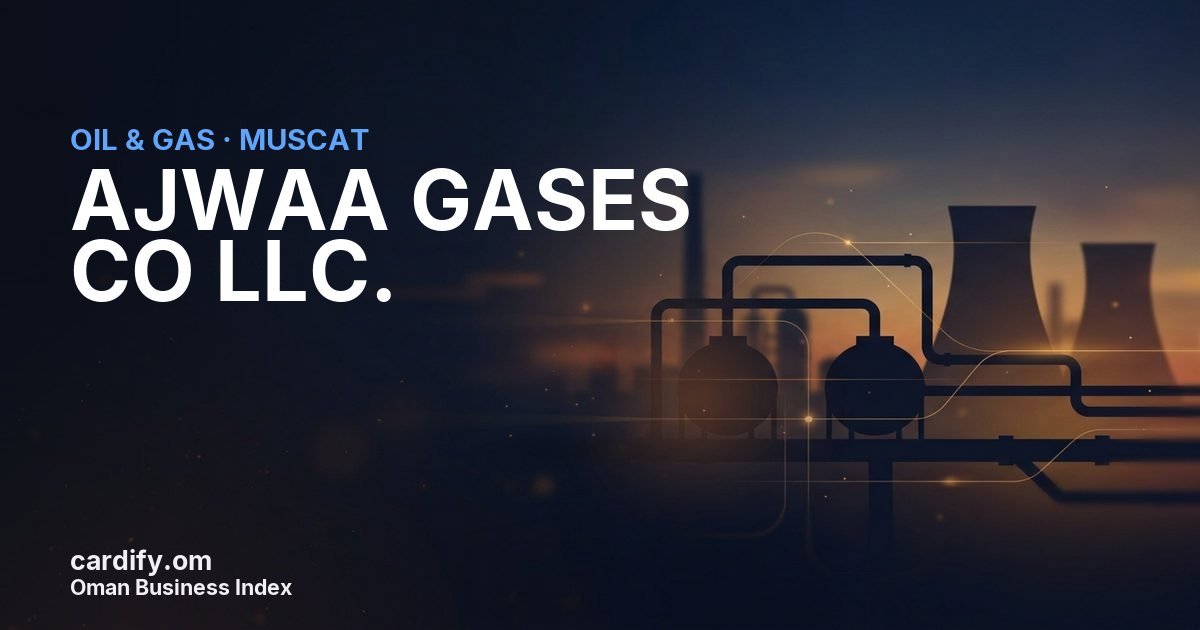 AJWAA GASES CO LLC., Oil & Gas in Muscat, Oman