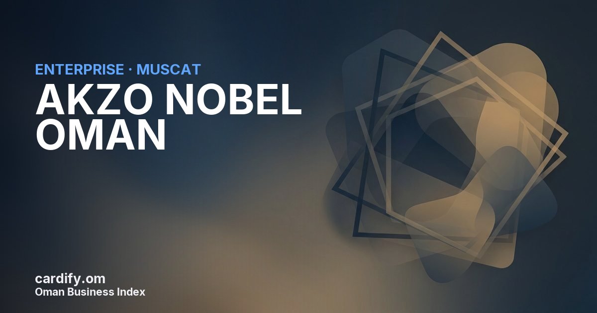 AKZO NOBEL OMAN SAOC, Other in Muscat, Oman