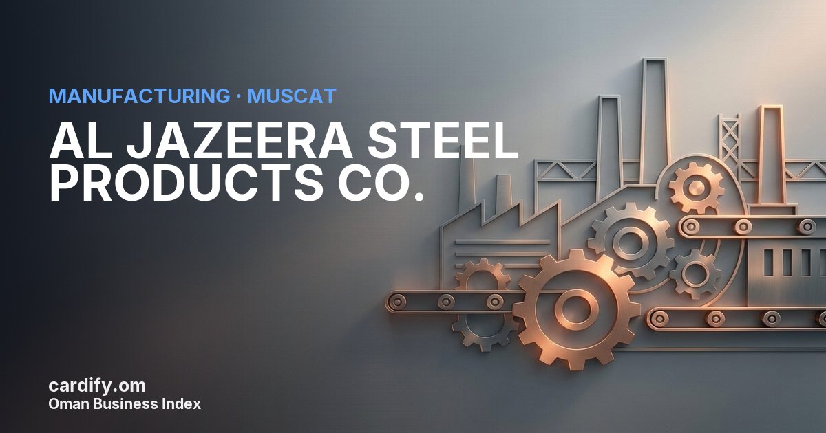 AL JAZEERA STEEL PRODUCTS CO. SAOG, Manufacturing in Muscat, Oman