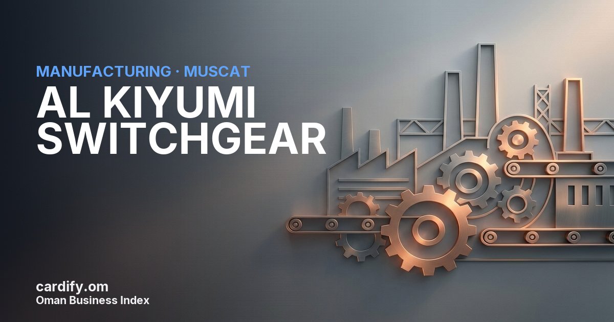 AL KIYUMI SWITCHGEAR LLC, Manufacturing in Muscat, Oman