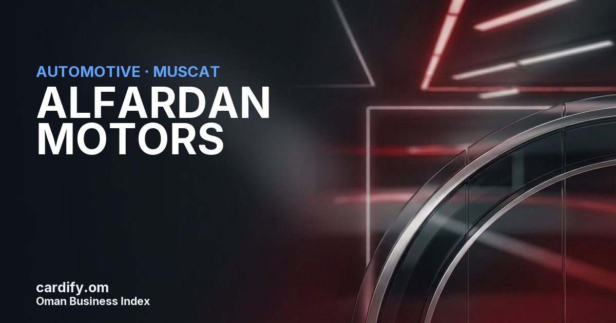 ALFARDAN MOTORS LLC, Automotive in Muscat, Oman