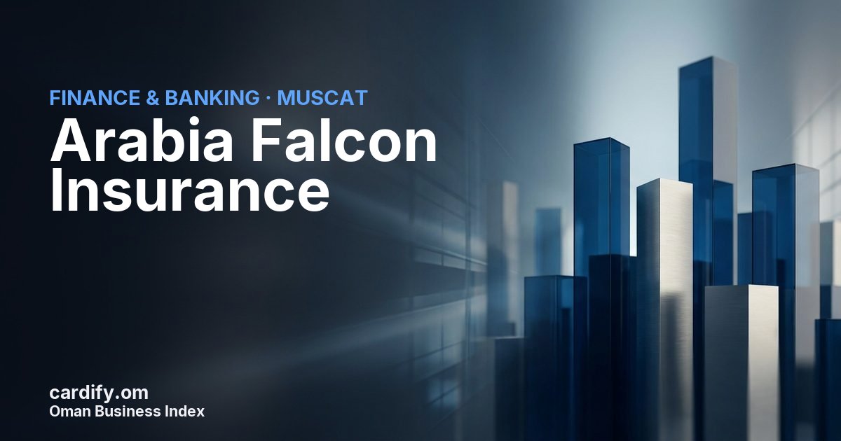 Arabia Falcon Insurance, Finance & Banking in Muscat, Oman
