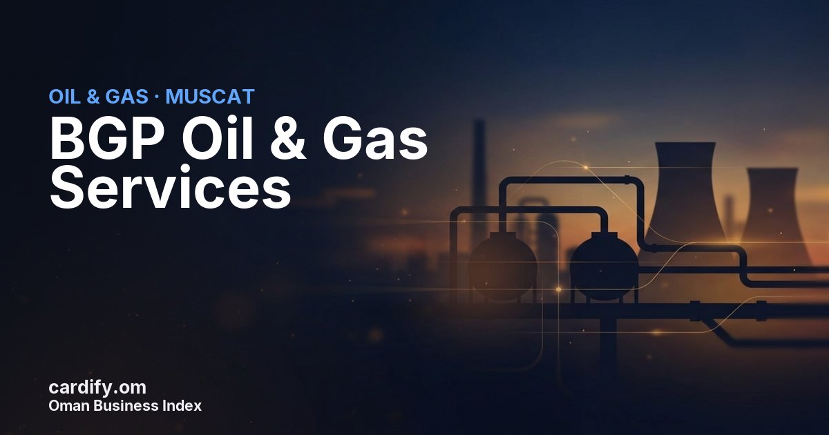 BGP Oil & Gas Services LLC, Oil & Gas in Muscat, Oman