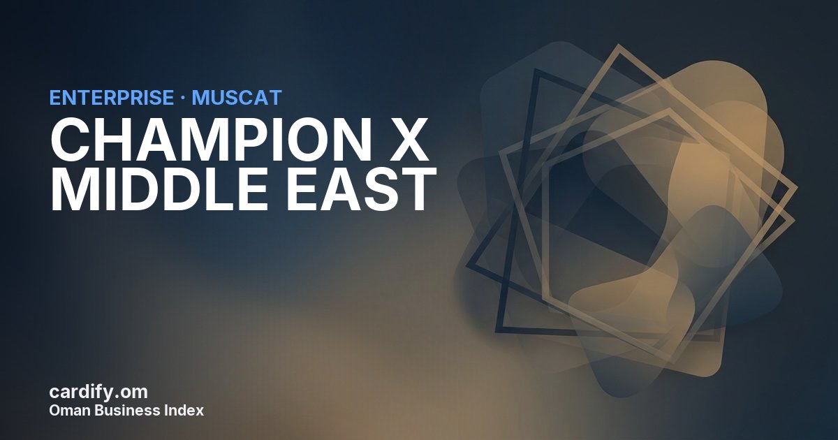 CHAMPION X MIDDLE EAST LLC, Other in Muscat, Oman