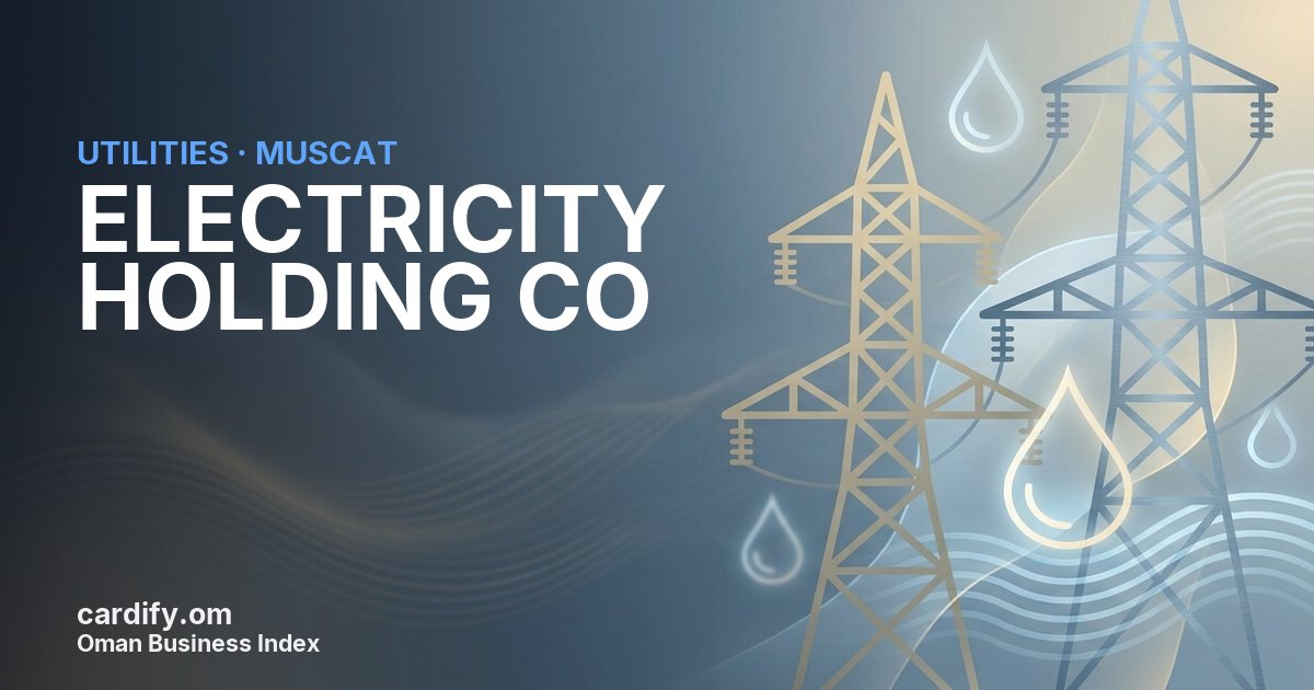 ELECTRICITY HOLDING CO SAOC, Utilities in Muscat, Oman
