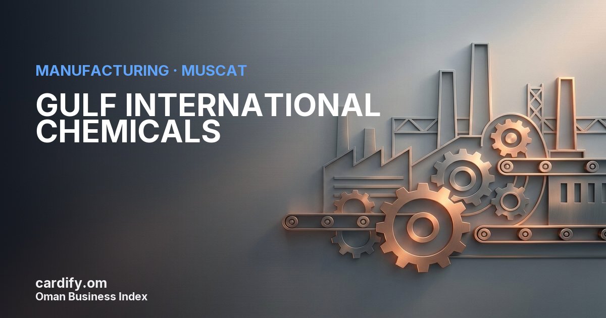 GULF INTERNATIONAL CHEMICALS (SAOG), Manufacturing in Muscat, Oman
