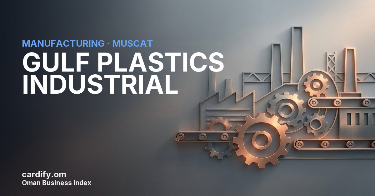 GULF PLASTICS INDUSTRIAL S.A.O.C., Manufacturing in Muscat, Oman