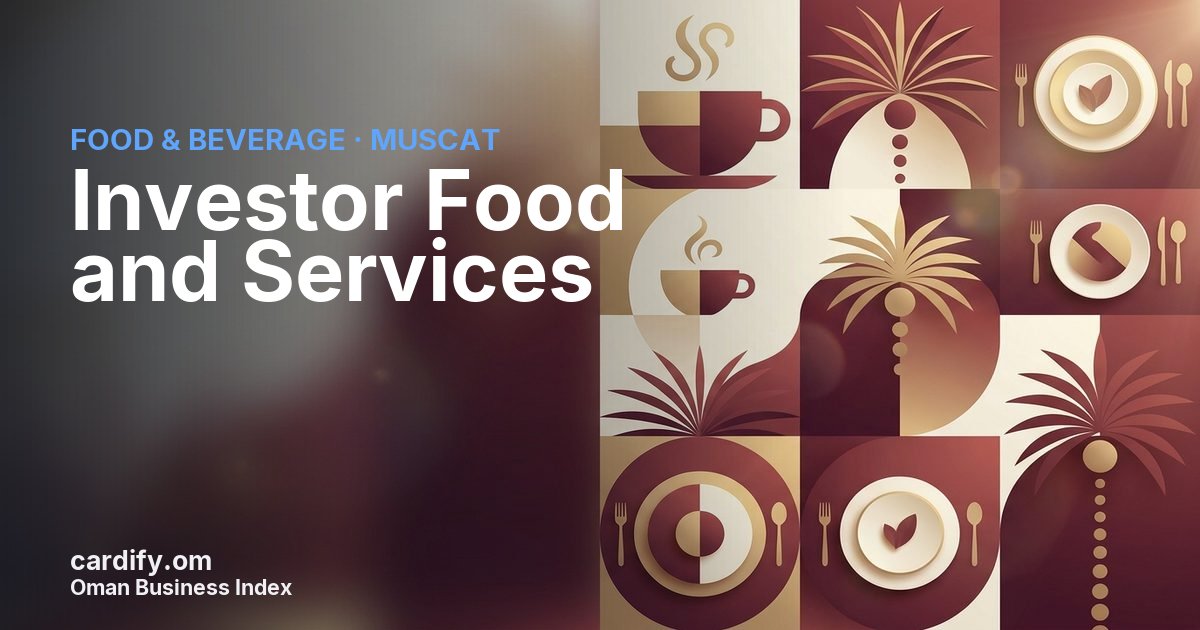 Investor Food and Services SPC, Food & Beverage in Muscat, Oman