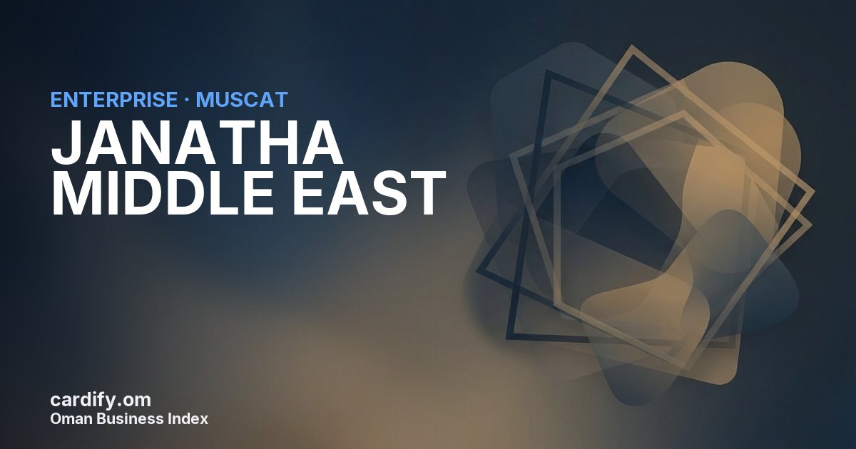 JANATHA MIDDLE EAST LLC, Other in Muscat, Oman