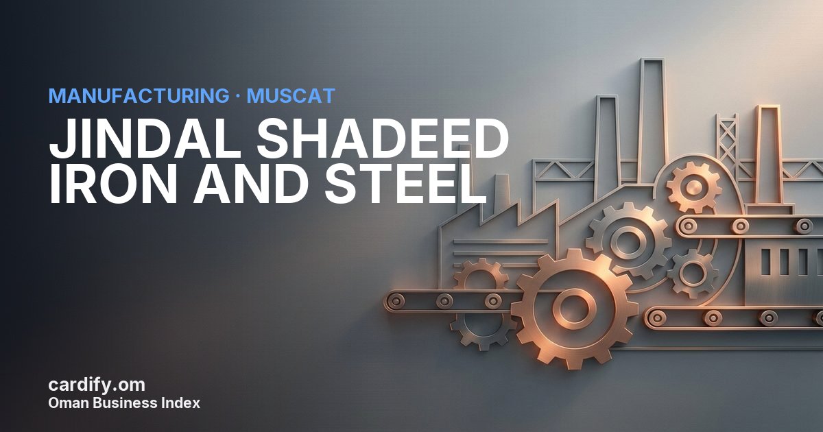 JINDAL SHADEED IRON AND STEEL LLC, Manufacturing in Muscat, Oman