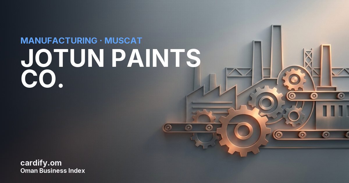 JOTUN PAINTS CO. L.L.C., Manufacturing in Muscat, Oman