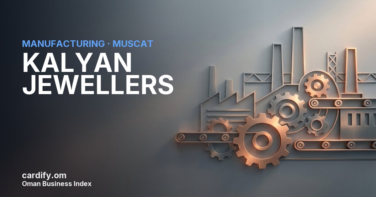 KALYAN JEWELLERS SPC, Manufacturing in Muscat, Oman