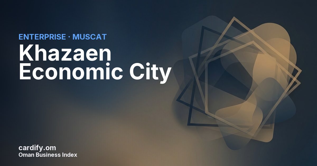 Khazaen Economic City L.L.C, Other in Muscat, Oman