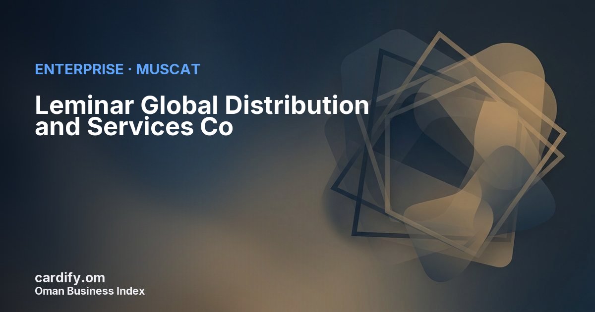 Leminar Global Distribution and Services Co LLC, Other in Muscat, Oman