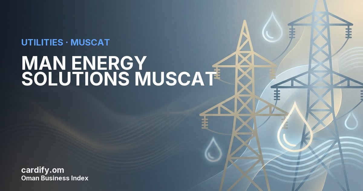 MAN ENERGY SOLUTIONS MUSCAT LLC, Utilities in Muscat, Oman