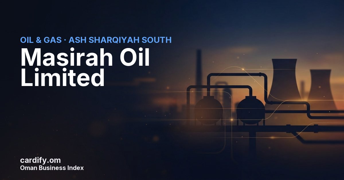 Masirah Oil Limited ( Oman Branch ), Oil & Gas in Ash Sharqiyah South, Oman