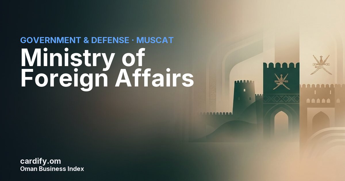 Ministry of Foreign Affairs, Government & Defense in Muscat, Oman