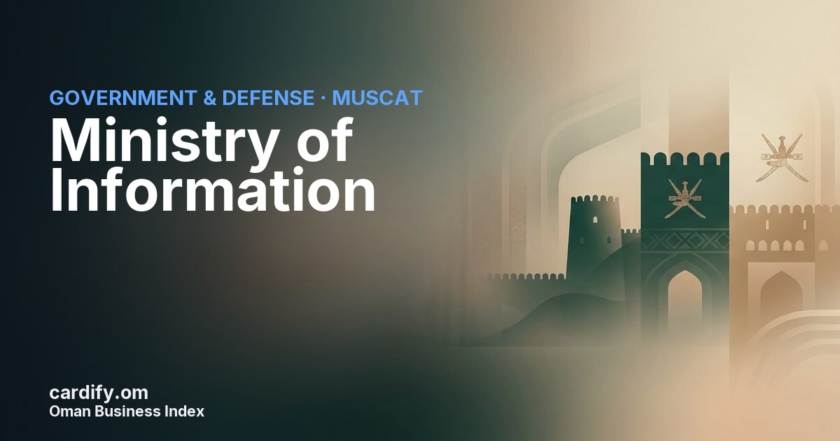 Ministry of Information, Government & Defense in Muscat, Oman