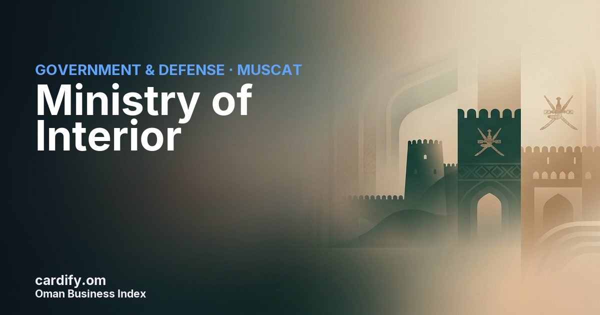 Ministry of Interior, Government & Defense in Muscat, Oman