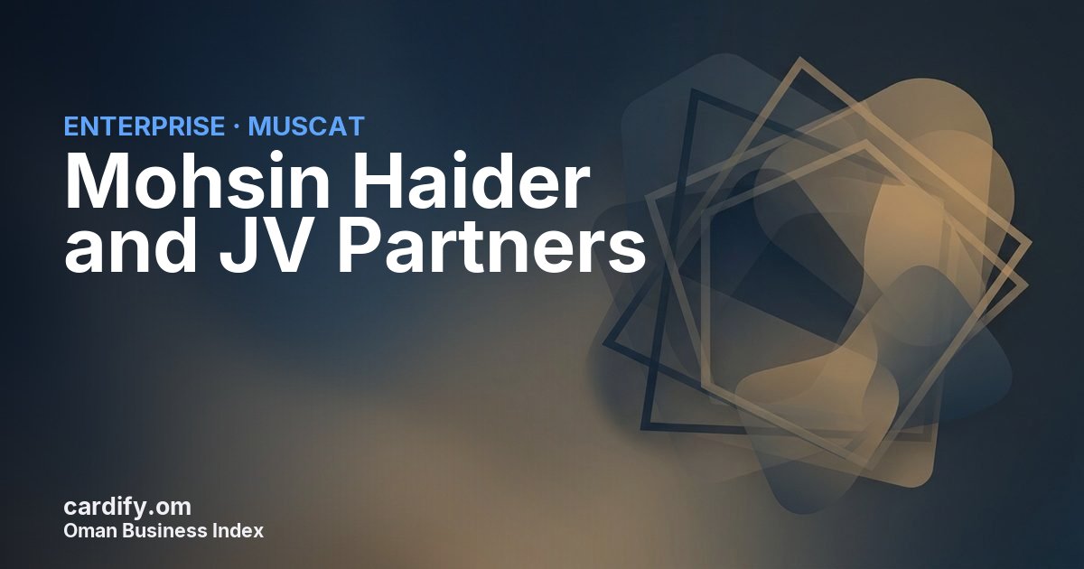 Mohsin Haider and JV Partners, Other in Muscat, Oman