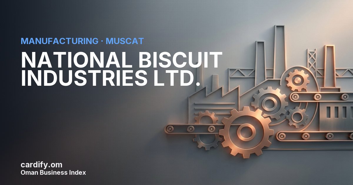 NATIONAL BISCUIT INDUSTRIES LTD. (SAOG), Manufacturing in Muscat, Oman