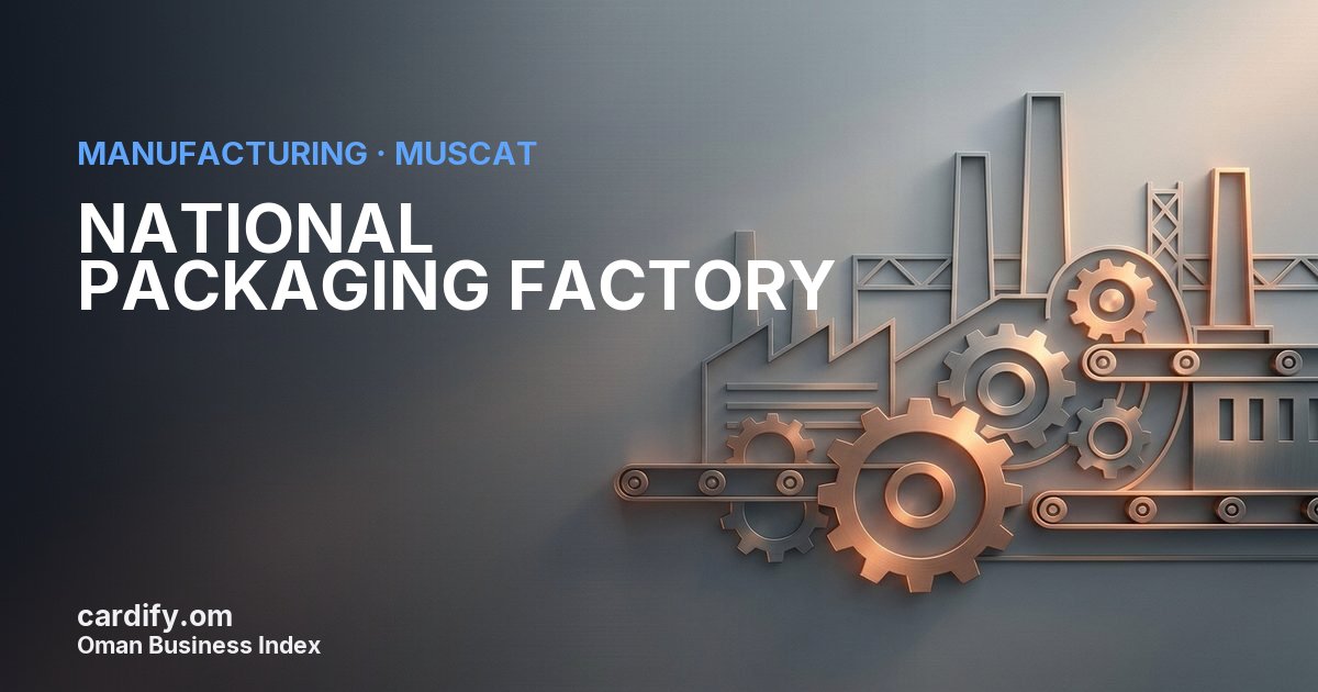 NATIONAL PACKAGING FACTORY LLC, Manufacturing in Muscat, Oman