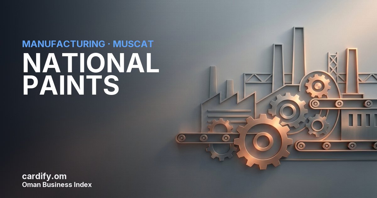NATIONAL PAINTS L.L.C., Manufacturing in Muscat, Oman