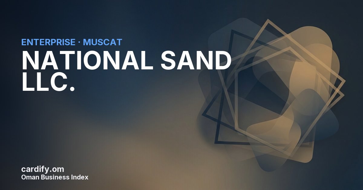 NATIONAL SAND LLC., Other in Muscat, Oman