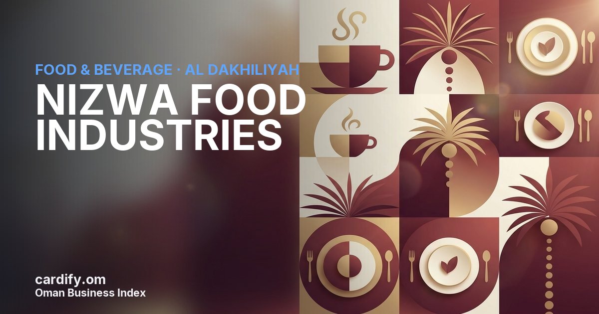 NIZWA FOOD INDUSTRIES L.L.C., Food & Beverage in Al Dakhiliyah, Oman