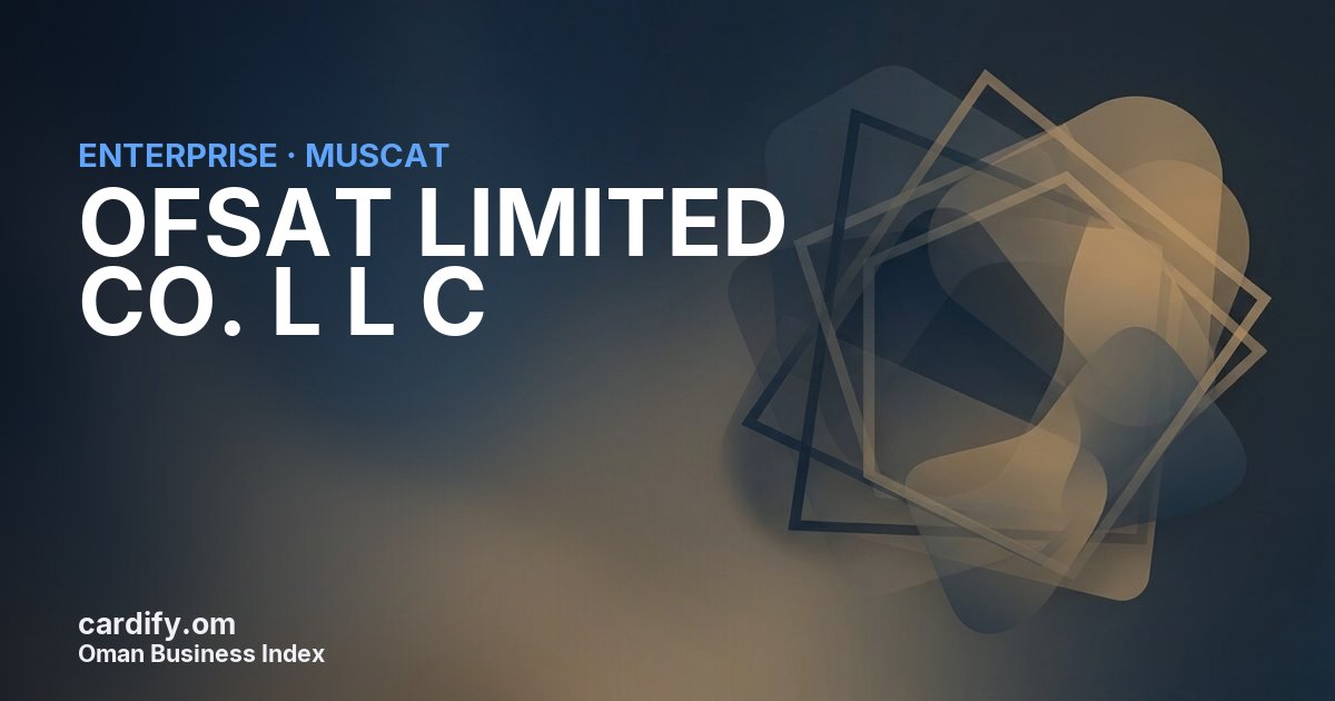 OFSAT LIMITED CO. L L C, Other in Muscat, Oman