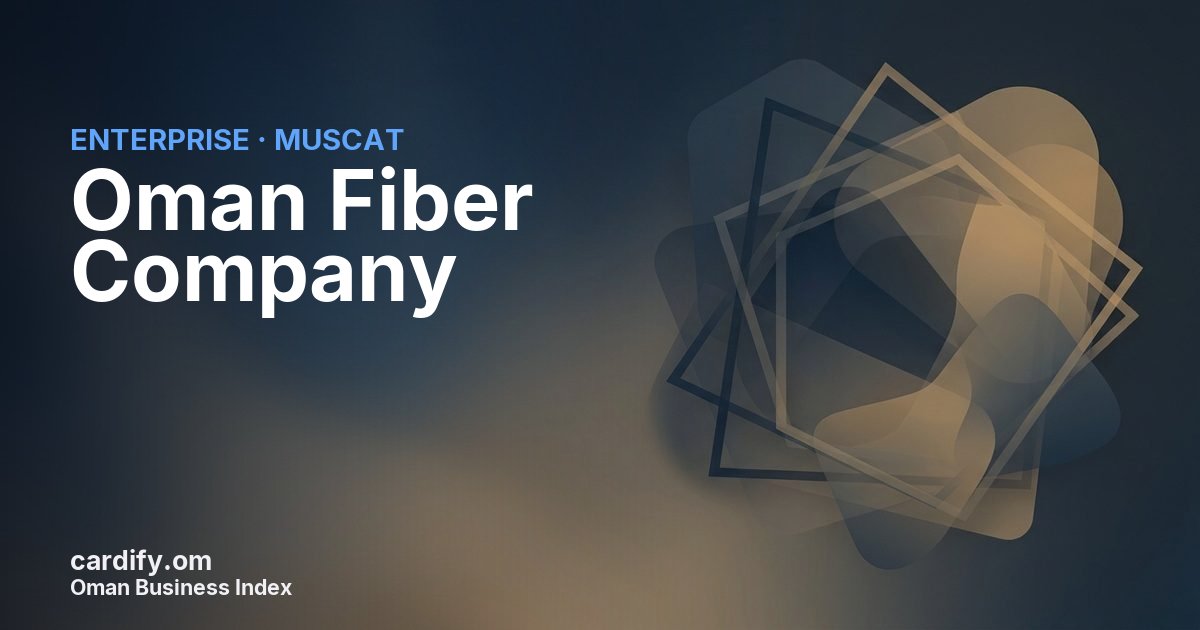 Oman Fiber Company SAOC, Other in Muscat, Oman