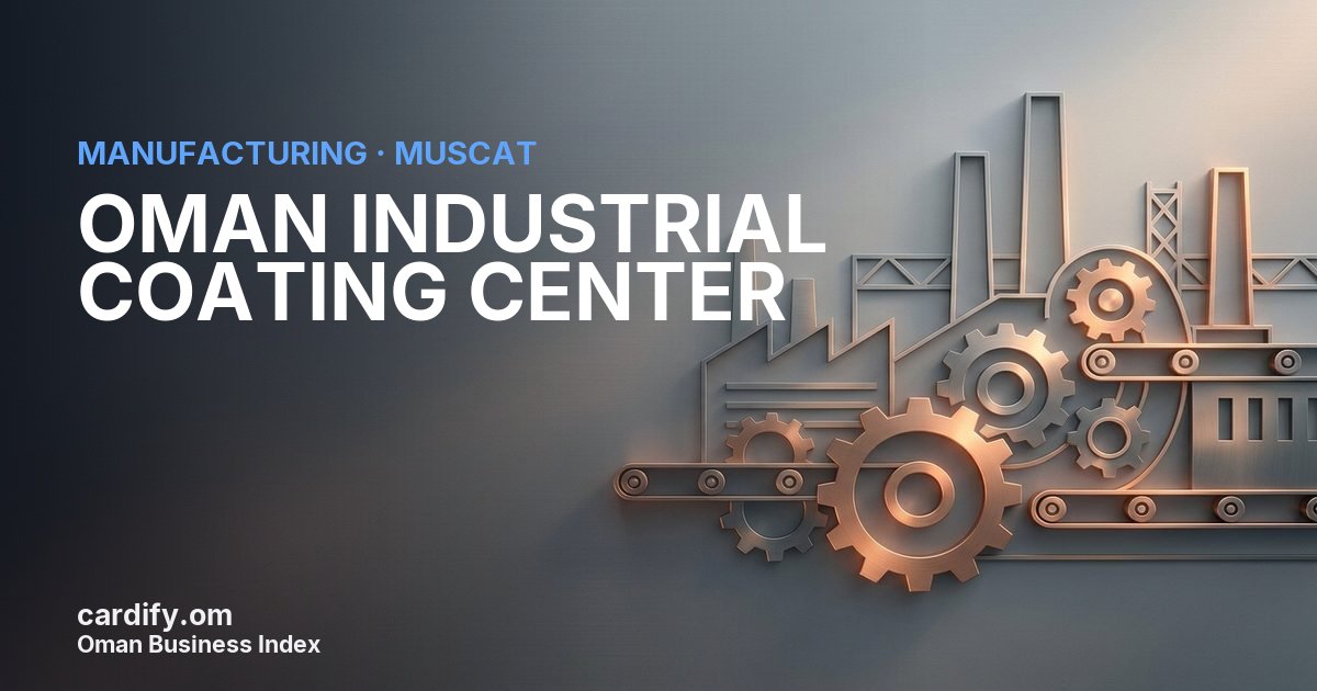 OMAN INDUSTRIAL COATING CENTER LLC, Manufacturing in Muscat, Oman