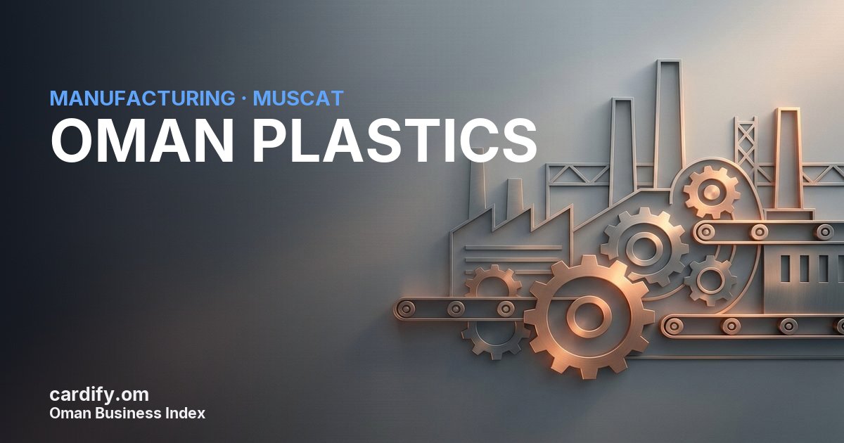 OMAN PLASTICS LLC, Manufacturing in Muscat, Oman