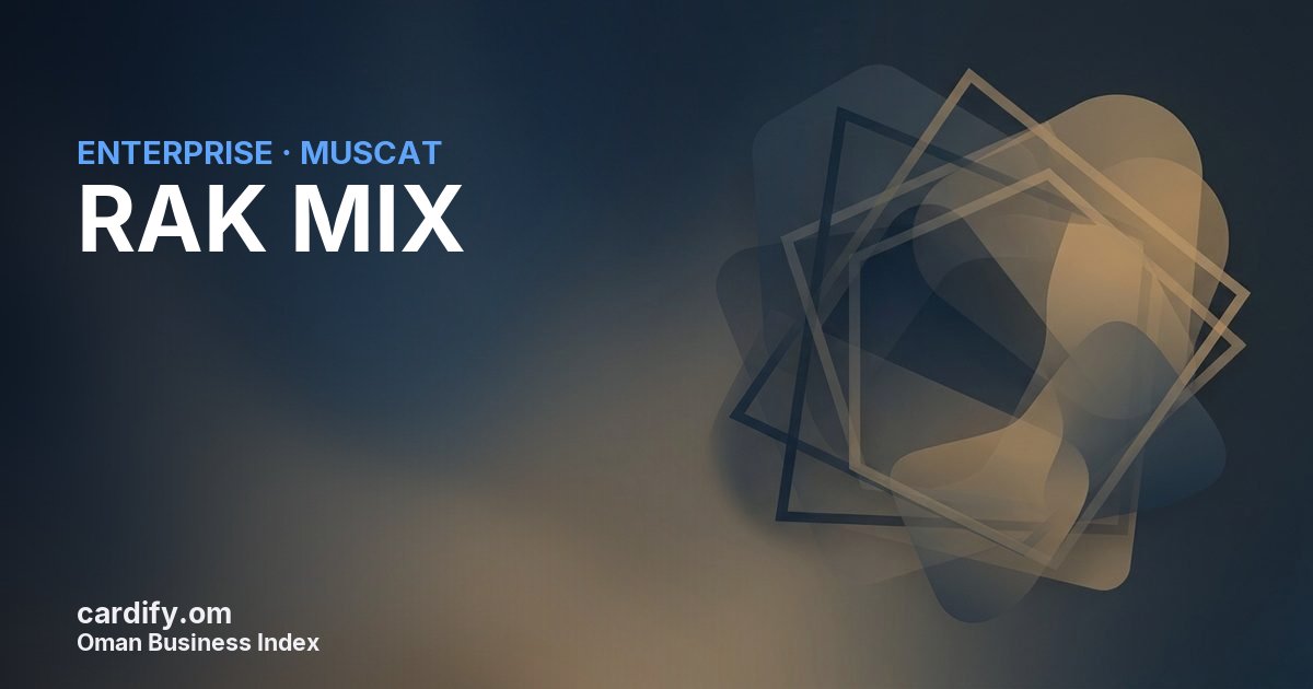 RAK MIX LLC, Other in Muscat, Oman