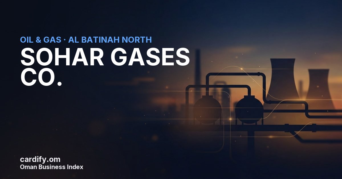 SOHAR GASES CO. L.L.C., Oil & Gas in Al Batinah North, Oman