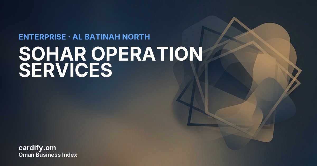 SOHAR OPERATION SERVICES  LLC, Other in Al Batinah North, Oman