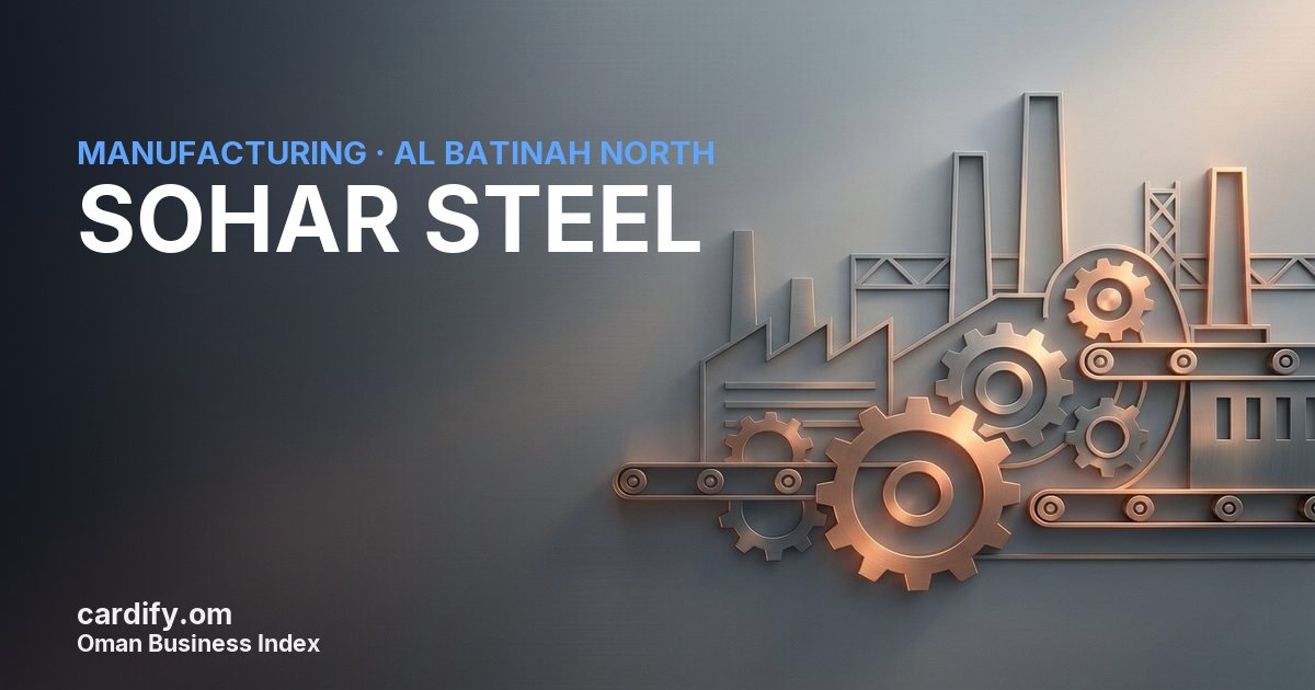 SOHAR STEEL L.L.C., Manufacturing in Al Batinah North, Oman