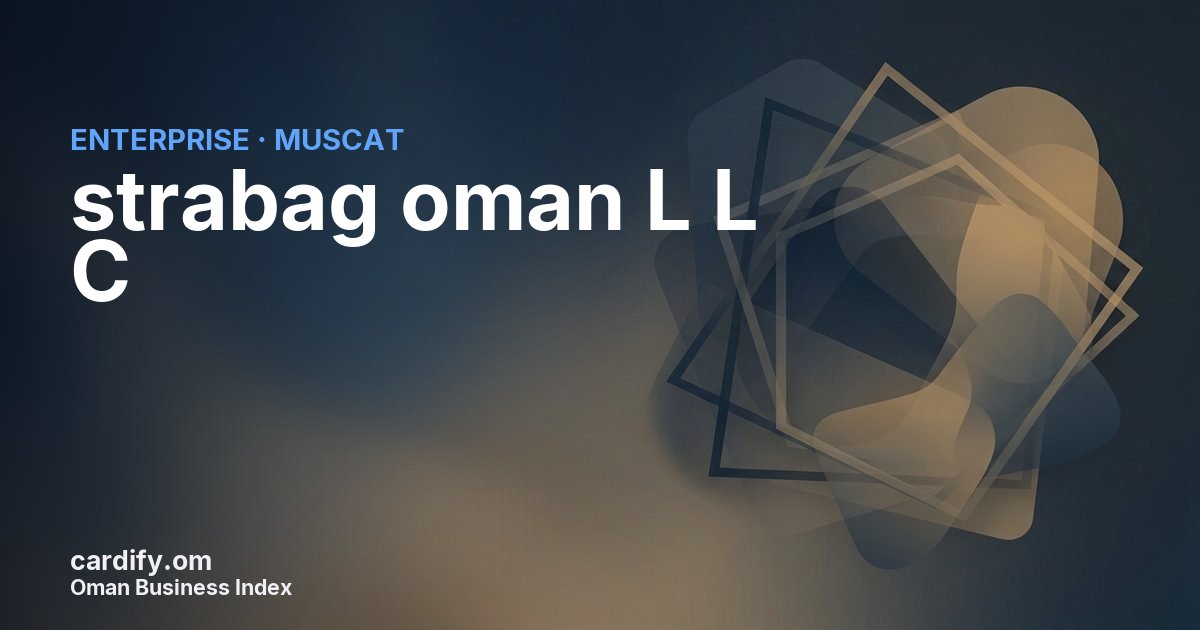strabag oman L L C, Other in Muscat, Oman