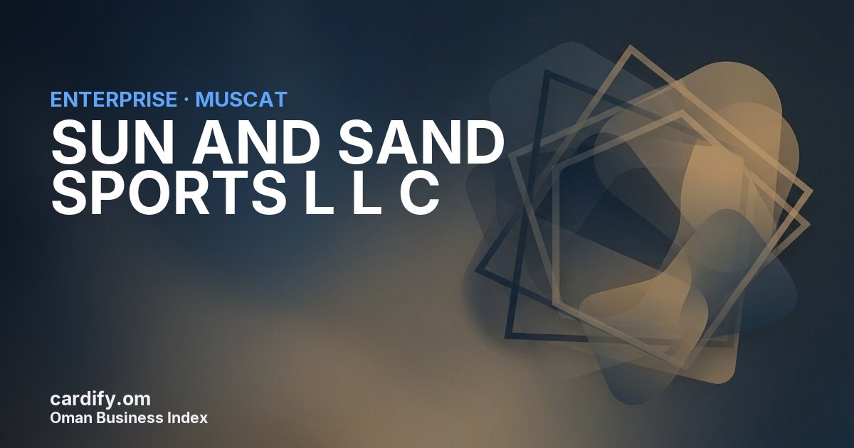 SUN AND SAND SPORTS L L C, Other in Muscat, Oman