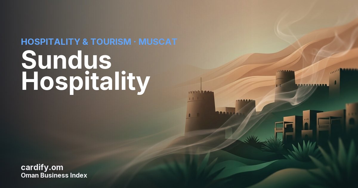 Sundus Hospitality LLC, Hospitality & Tourism in Muscat, Oman