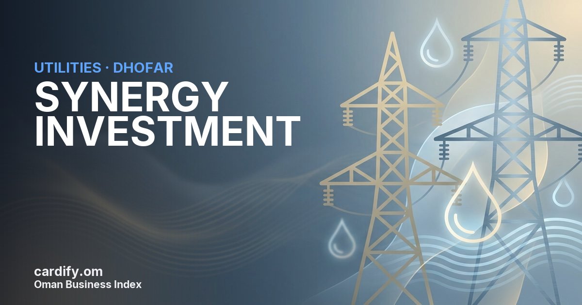 SYNERGY INVESTMENT LLC, Utilities in Dhofar, Oman