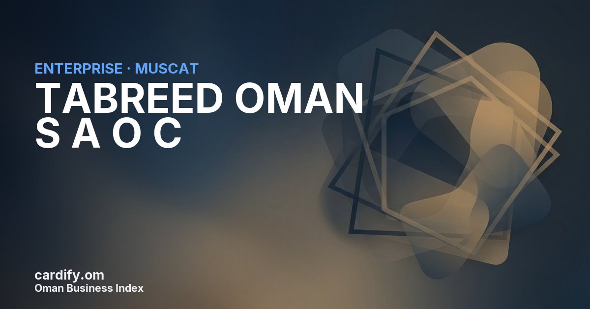 TABREED OMAN S A O C, Other in Muscat, Oman