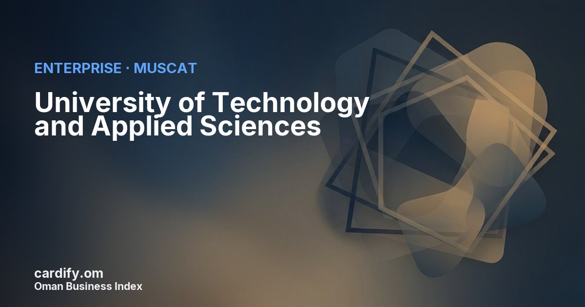 University of Technology and Applied Sciences, Other in Muscat, Oman